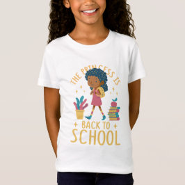 学校が始まる女の子のTシャツデザイン Tシャツ