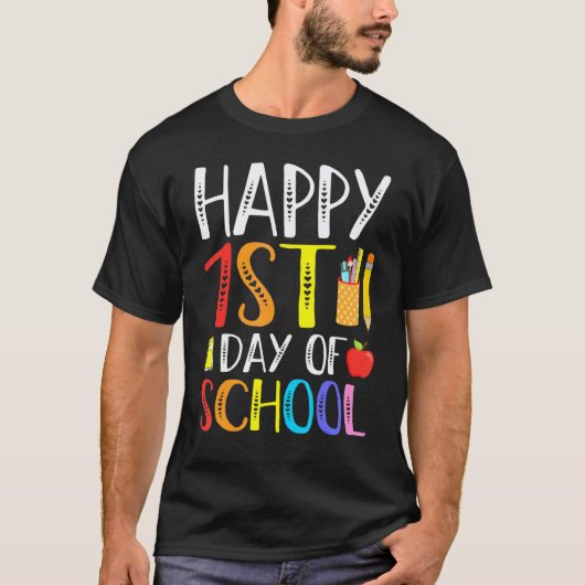 学校が始まる日 おめでとう 先生 生徒 保護者 Tシャツ (正面)