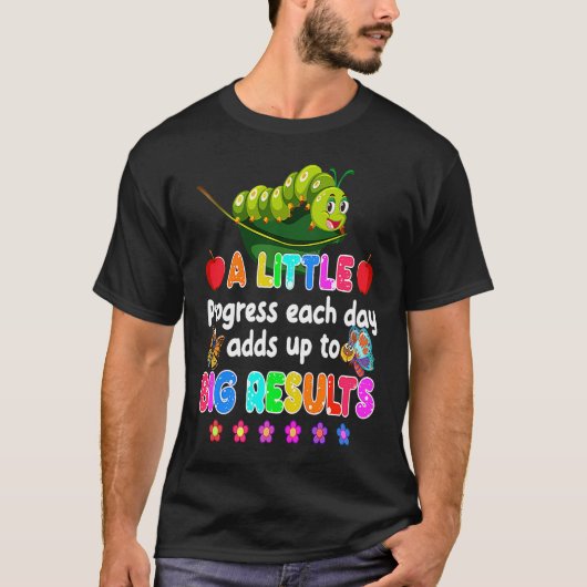 学校が始まる 毎日コツコツと はらぺこC Tシャツ (正面)