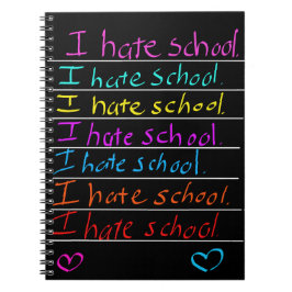 「学校が嫌い」ノートブック ノートブック