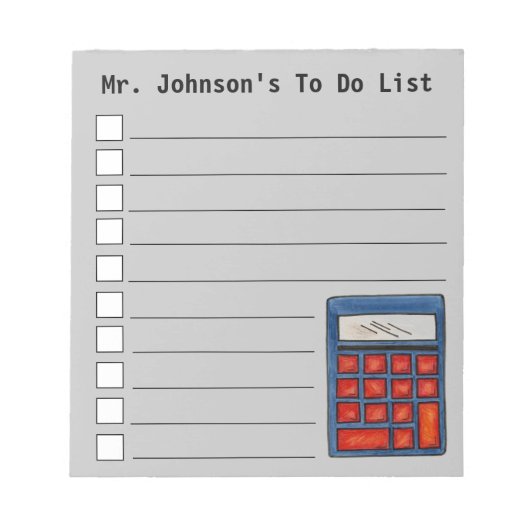 学校が提供する数学先生計算機教育 ノートパッド (正面)