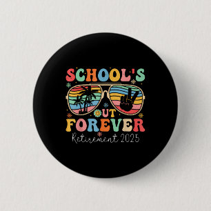 学校が永遠に退職した先生2025 Groovy Re 缶バッジ