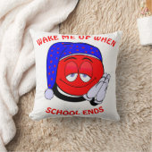 学校が終わったら起おもしろいきて クッション (ブランケット)