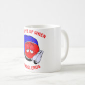 学校が終わったら起おもしろいきて コーヒーマグカップ (正面右)