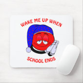 学校が終わったら起おもしろいきて マウスパッド (マウス)