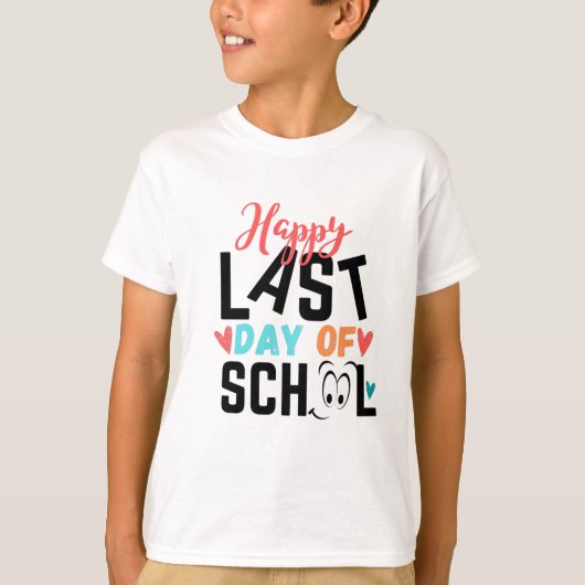 学校が終わって幸せな日 Tシャツ (正面)