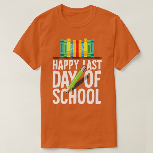 学校が終わって幸せな日 Tシャツ (デザイン正面)