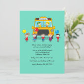 学校が終わるパーティーの招待状 招待状 (スタンド正面)