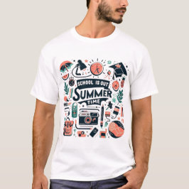 学校が終わる - 夏の楽しみ Tシャツ