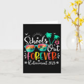 学校が終わる 教師引退 202 カード (黄色い花)