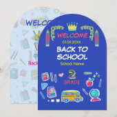 学校って最高！２年生を支配しよう！ 招待状 (正面/裏面)