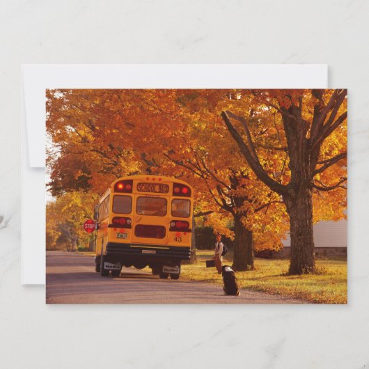 学校での1日招待 招待状 (正面)