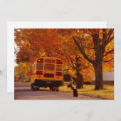 学校での1日招待 招待状 (正面/裏面)