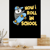 学校でペンギン転がを習った ポスター (キッチン)