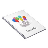 学校で使うカラフルたこ風船 ノートブック (右側)