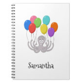 学校で使うカラフルたこ風船 ノートブック (正面)