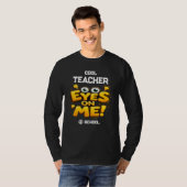学校で個人化された写真の先生へのギフト Tシャツ (正面フル)