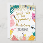 学校で夏の招待状 招待状 (正面)