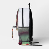 学校で幸せである プリントバックパック (右)