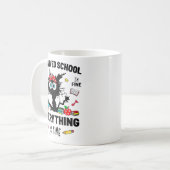 学校で幸せな初日にIm 素晴らし Fだ コーヒーマグカップ (正面左)