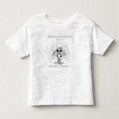 学校で百人の日を通じて奮闘した トドラーTシャツ (正面)
