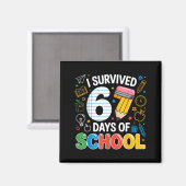 学校で６７日間生き残ったシックスセブンミームの学生 マグネット (正面/裏面)