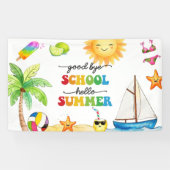 学校とさようなら 夏のパーティーを始めよう 横断幕 (横)