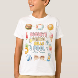 学校とさようなら、夏の始まり、学期末 Tシャツ