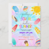 学校とサヨナラ!夏のプールパーティーへようこそ 招待状 (正面)