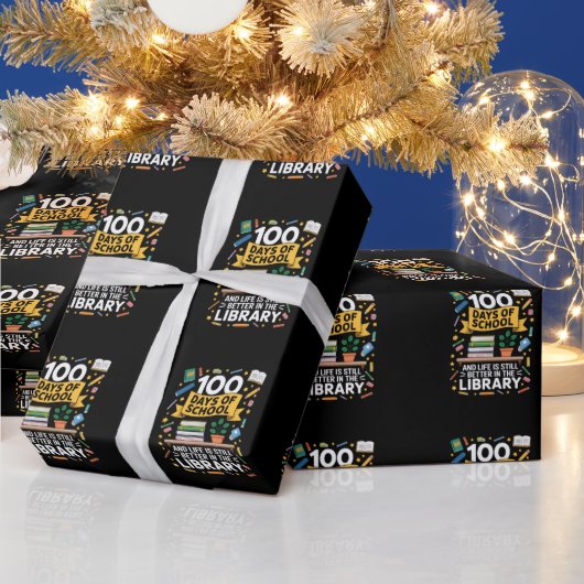 学校と生活の100の日は今なお良い ラッピングペーパー (クリスマス)