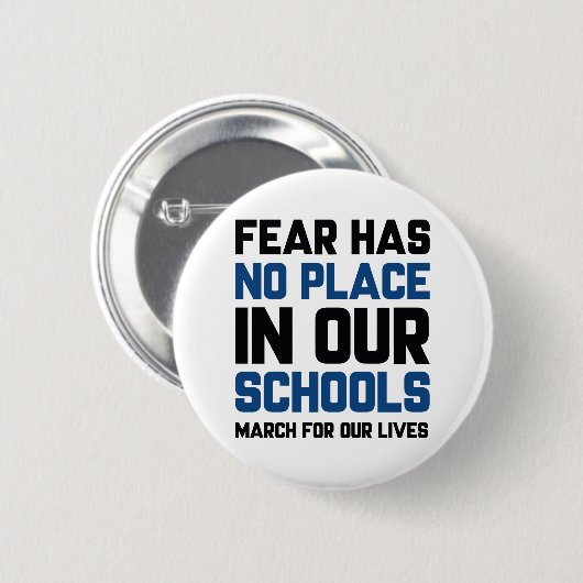 学校には恐怖の余地がない 缶バッジ (正面&裏面)