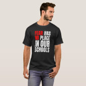 学校には恐怖の余地がない Tシャツ (正面フル)