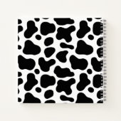 学校にまた戻ろう l 黒と白のヒョウ柄 ノートブック (裏面)