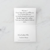 学校にようこそ！オンライン授業再開カード 招待状 (内部)