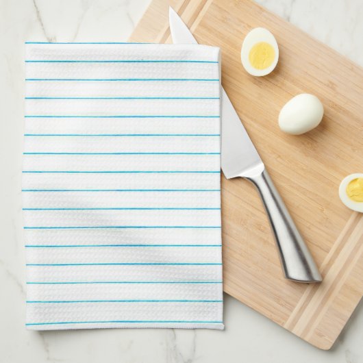 学校によって並べられる葉の紙のプリントの台所タオル キッチンタオル (四つ折り)