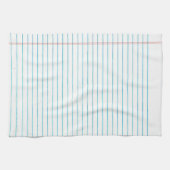 学校によって並べられる葉の紙のプリントの台所タオル キッチンタオル (横)