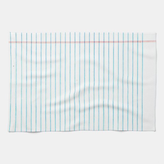 学校によって並べられる葉の紙のプリントの台所タオル キッチンタオル (横)