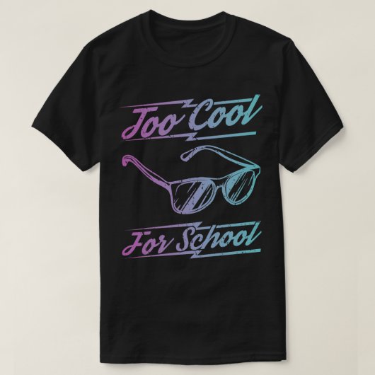 学校にカッコいい行き過ぎる Tシャツ (デザイン正面)