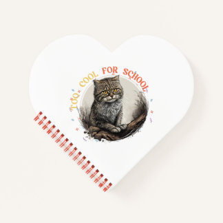 学校にクール行き過ぎる | スパイラおもしろいル手帳 ノートブック