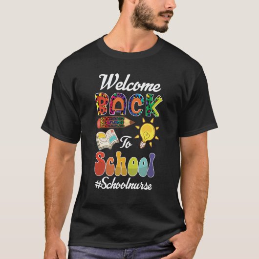 学校に戻ってきた看護師 初登校 L Tシャツ (正面)
