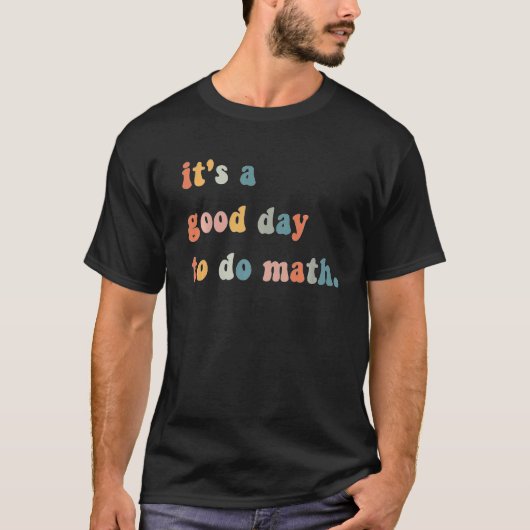 学校に戻って 数学の日です 先生 Tシャツ (正面)