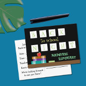 学校に戻るナイトハガキ ポストカード