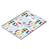 学校に戻るパターン 個別の名前 ノートブック (左側)