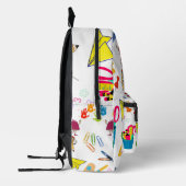 学校に戻る季節 プリントバックパック (左)