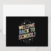 学校に戻る教師へ 初日の授業 招待状 (正面/裏面)