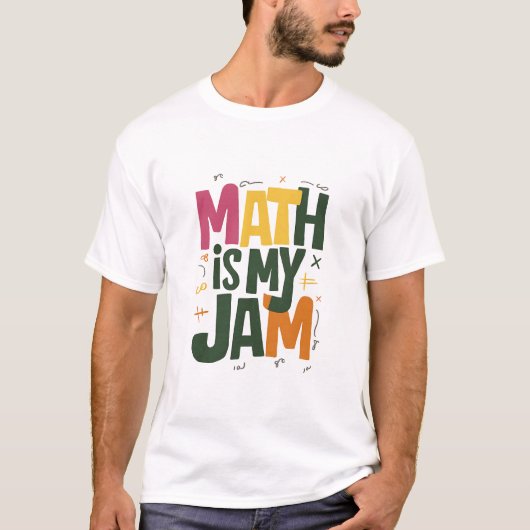 学校に戻る最初の日に数学が私の趣味  Tシャツ (正面)