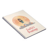 学校に戻る かわいいアニメスタイル ノートブック (右側)