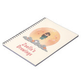 学校に戻る かわいいアニメスタイル ノートブック (左側)