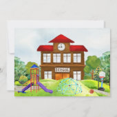 学校に戻る｜先生との対面授業 オープンハウス 招待状 (裏面)