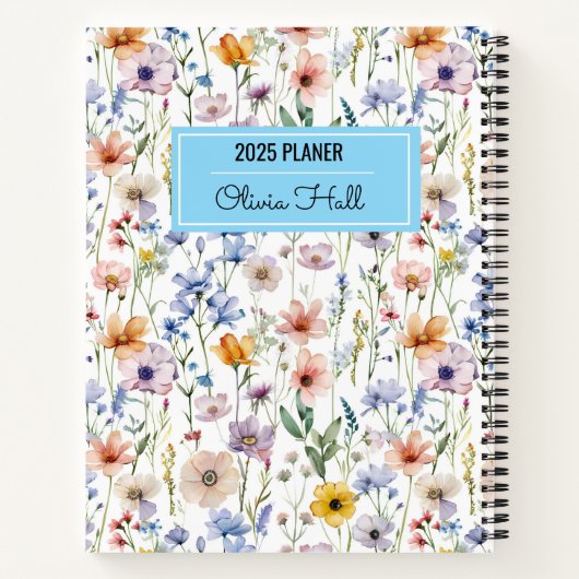 学校に戻る 花の教師用品 ノートブック (裏面)